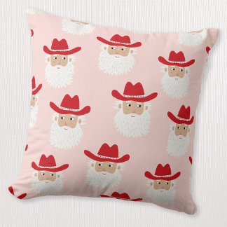 Cowboy Santa Claus Western jul rosa Kudde