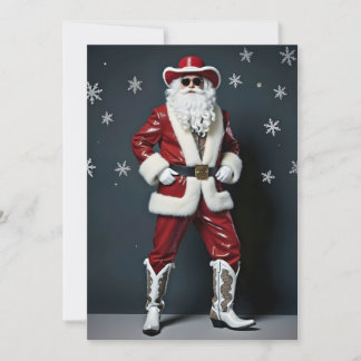 Cowboy Santa Julkort