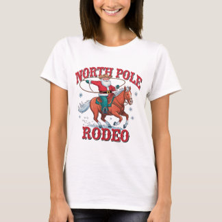 Cowboy Santa North Pole Rodeo T Shirt