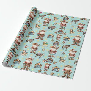 Cowboy Santa Presentpapper