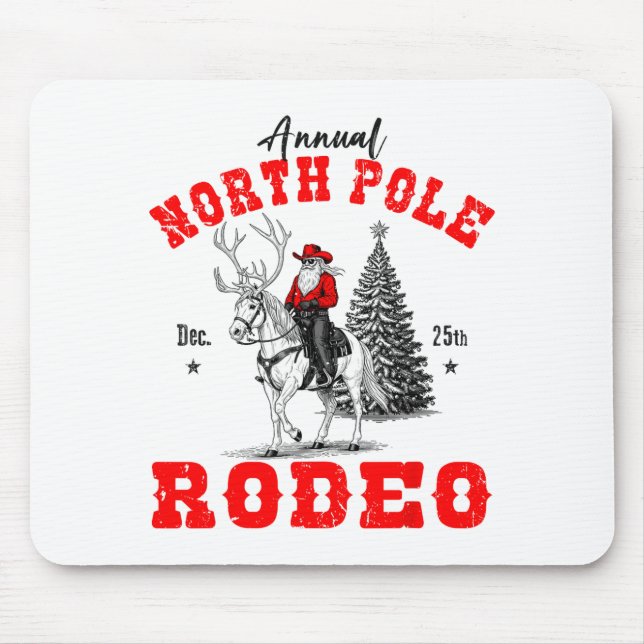 Cowboy Santa Riding Reindeer North Le Rodeo Christ Musmatta (Framsidan)
