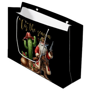 Cowboy Santa Tis the Season Desert Cactus Pistol