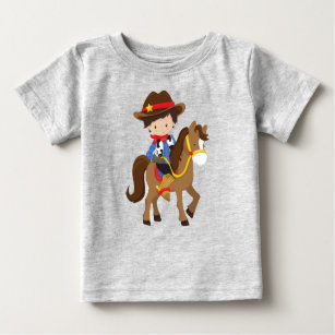 Cowboy, sheriff, Horse, Western, Brown Hair T Shirt