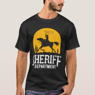 Cowboy sheriff Lasso sheriff star Pistols T Shirt