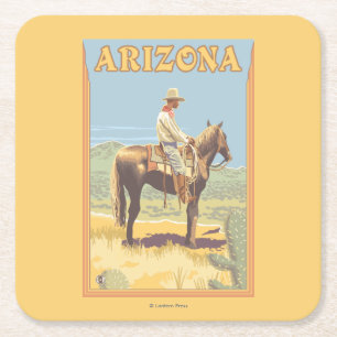 Cowboy (sidan beskådar), Arizona Underlägg Papper Kvadrat