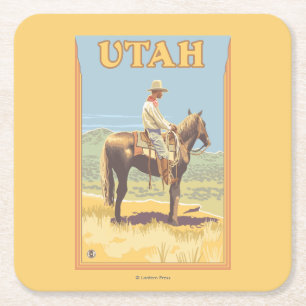 Cowboy (sidan beskådar), Utah Underlägg Papper Kvadrat