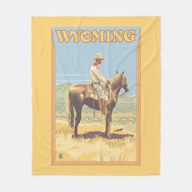 Cowboy (sidan beskådar), Wyoming Fleecefilt (Framsidan)
