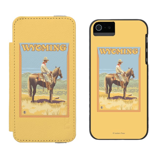 Cowboy (sidan beskådar), Wyoming Incipio iPhone Wallet Skal (Sida vid Sida)