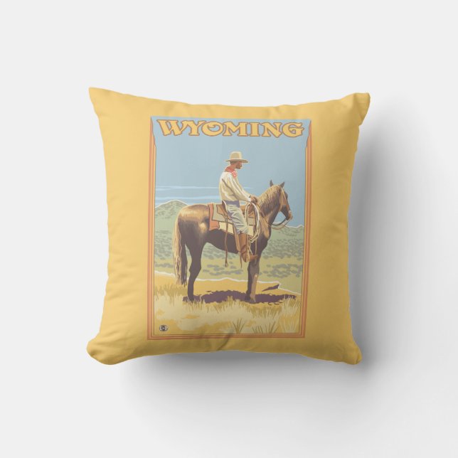 Cowboy (sidan beskådar), Wyoming Kudde (Framsida)