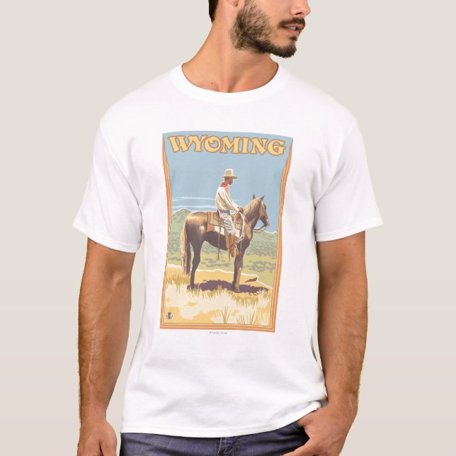 Cowboy (sidan beskådar), Wyoming T-shirt (Framsida)