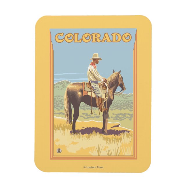 Cowboy (Side View)Colorado Magnet (Vertikal)