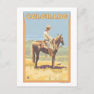 Cowboy (Side View)Colorado Vykort