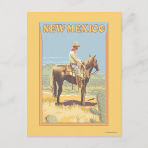 Cowboy (sidovy) New Mexico Vykort