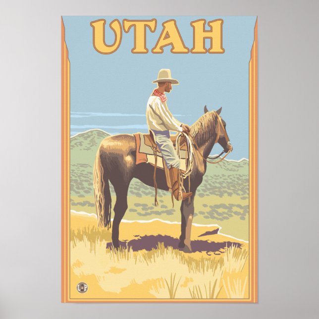 Cowboy (sidvy)Utah Poster (Framsidan)