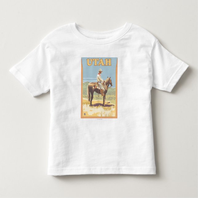 Cowboy (sidvy)Utah Tee Shirt (Framsida)