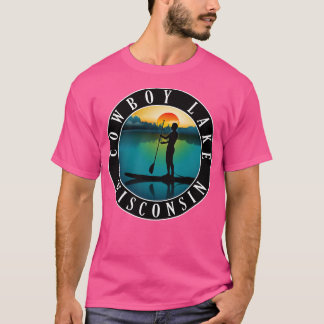 Cowboy Sjö Wisconsin Paddleboarding T Shirt
