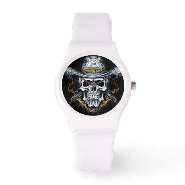 Cowboy Skeleton Armbandsur (Framsida)