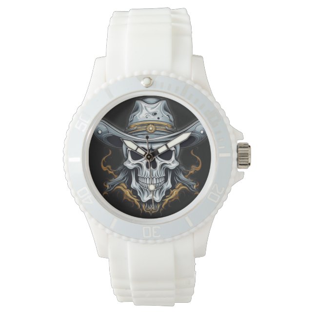 Cowboy Skeleton Armbandsur (Framsida)