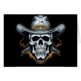 Cowboy Skeleton Hälsningskort