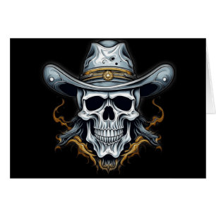 Cowboy Skeleton Hälsningskort