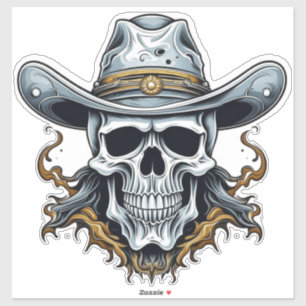 Cowboy Skeleton Klistermärken
