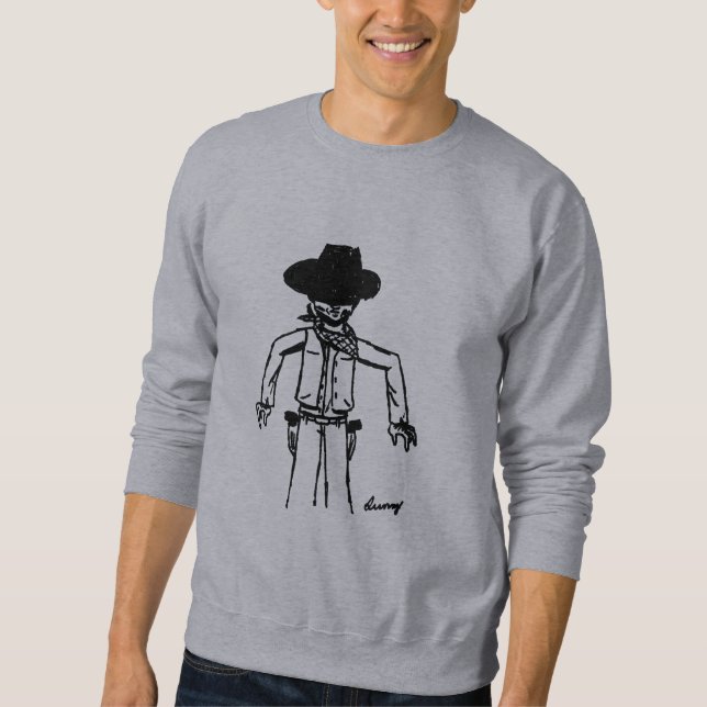 Cowboy Sketch Manar Sweatshirt (Framsida)