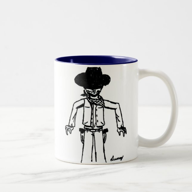 Cowboy Sketch Mugg (Höger)