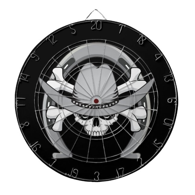 Cowboy Skull Horseshoe Darttavla (Framsidan)