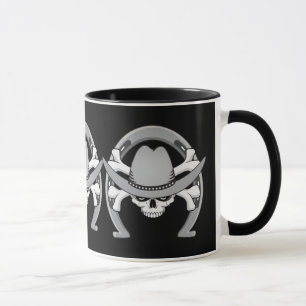 Cowboy Skull Horseshoe Mugg