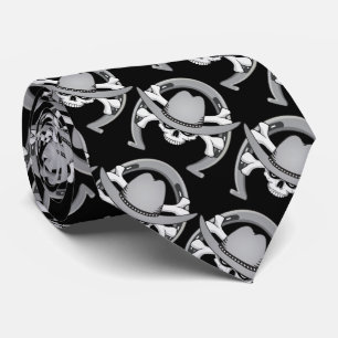Cowboy Skull Horseshoe Slips