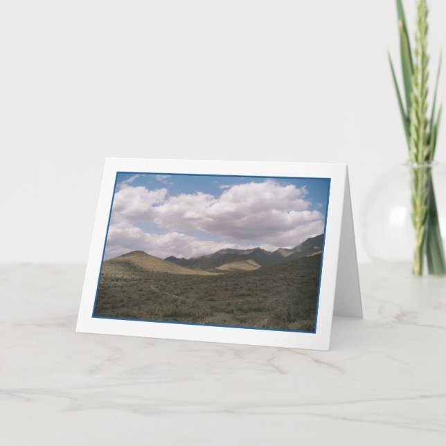 Cowboy Skyline Greeting Card Kort (Framsida)