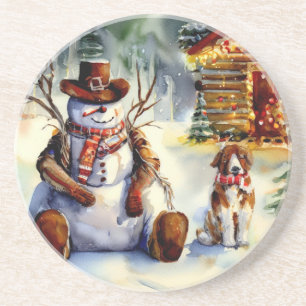 Cowboy Snögubbe jul Underlägg