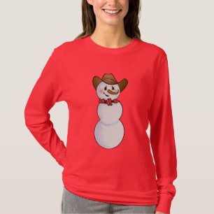 Cowboy Snögubbe med Red Bandana Tee