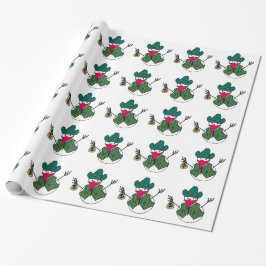 Cowboy Snömanna Bandit med Pengapåse Presentpapper