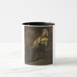 Cowboy spelar Banjo och Singing Land Music Mugg