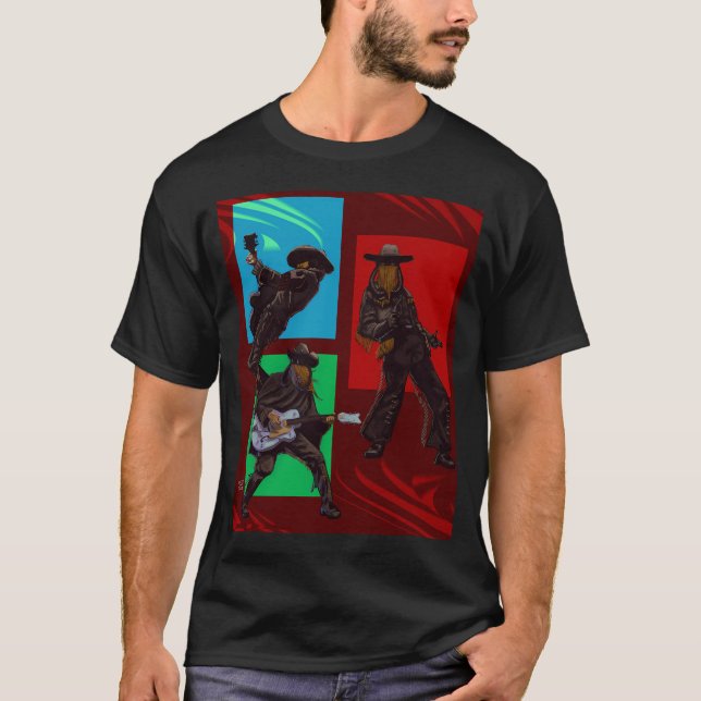 Cowboy-spöken T Shirt (Framsida)