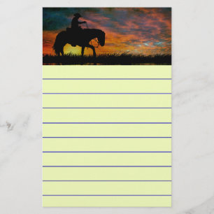 Cowboy Stationery Brevpapper