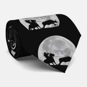 Cowboy Steer Roping Full Moon Slips