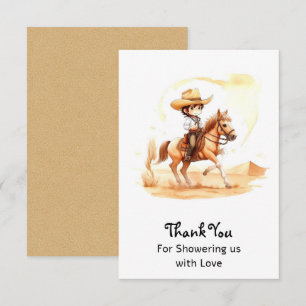 Cowboy-Stil Rustic Boy Shower Tack Kort