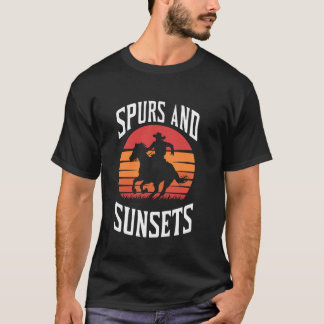 Cowboy Stövlar Ranch Cowboy Livsstil Västerländskt T Shirt