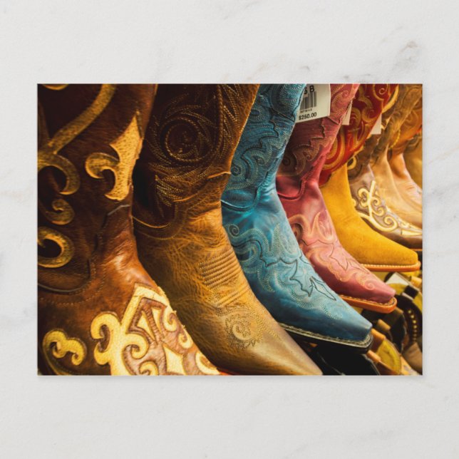 Cowboy-stövlar till salu, Arizona Vykort (Framsida)