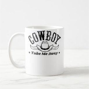 Cowboy Ta Mig Bort Rodeo Show För Västerländska Kaffemugg