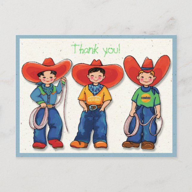 Cowboy Tack! Kort (Framsida)