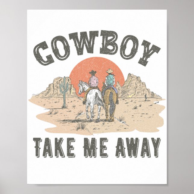Cowboy tar mig bort poster (Framsidan)