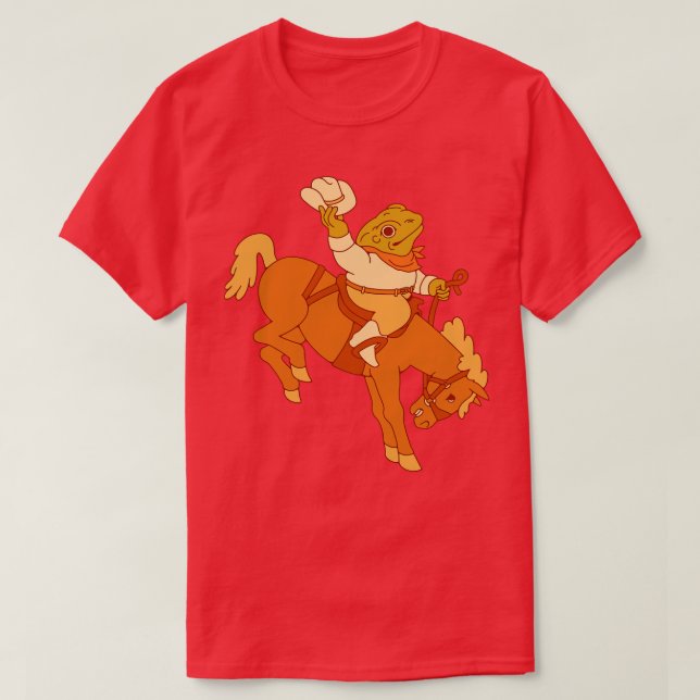 Cowboy Toad T Shirt (Design framsida)