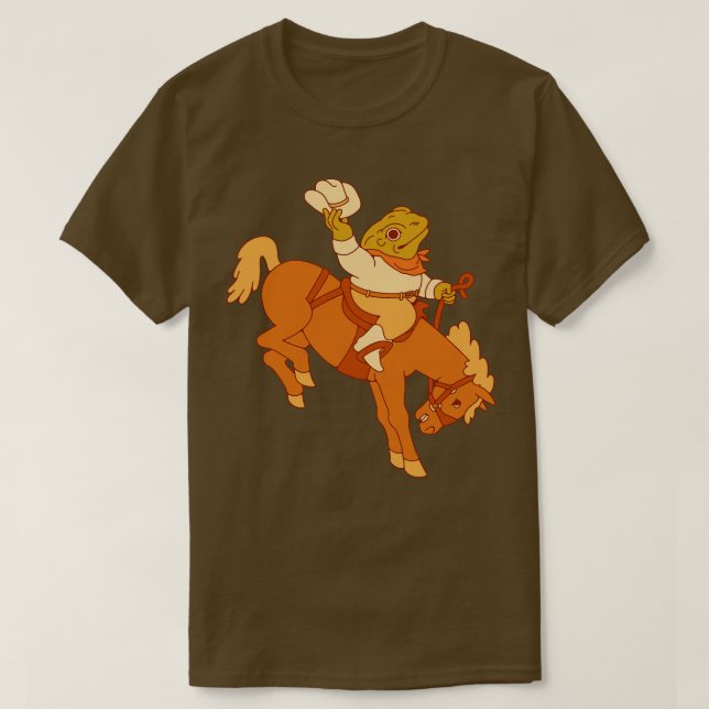 Cowboy Toad T Shirt (Design framsida)
