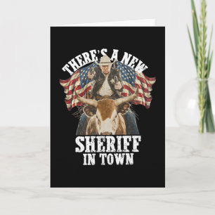Cowboy Trump 2025 Det Finns En Ny Sheriff I Stan Kort