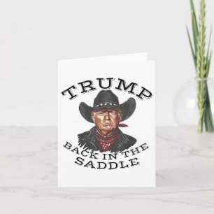 Cowboy Trump tillbaka i sadelinvigningen 2025 Kort