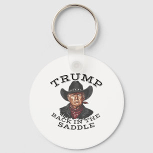 Cowboy Trump tillbaka i sadelinvigningen 2025 Nyckelring