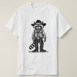 cowboy tvättbjörn t shirt
